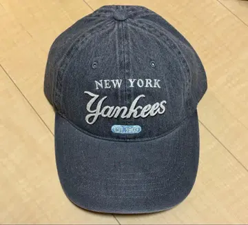 MLB 컬러 데님 언스트럭처드 볼캡