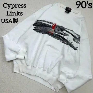 [ 최상급 ] 90년대 미국산 사이프러스 링크스 골프 자수 아트 맨투맨