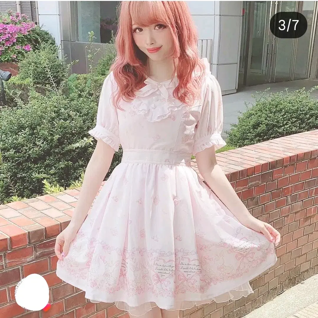Authentic lizlisa Afternoon Tea Onepiece Short Sleeve Black