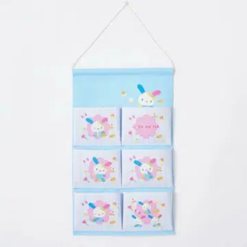 우사하나 월 포켓 스카이블루 깅엄 체크