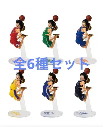 원피스 x NBA MSP 루피 전종 6체 세트 운송 박스 있음