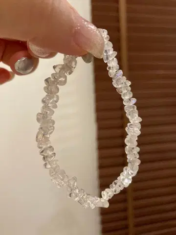처분 가격! 레인보우 문스톤 텀블 약 5mm, 안지름 16cm