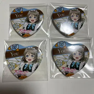 와타나베 요 GIGO 하트 캔뱃지 세트