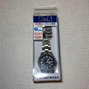 시티즌 Q&Q 손목시계 5기압 방수 일본제 무브먼트 스테인리스 실버