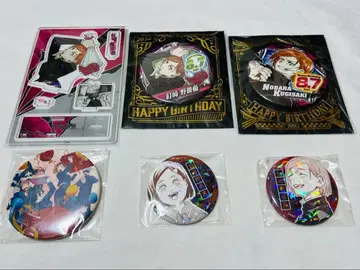 쿠기사키 노바라 생일 캔뱃지 아크릴 스탠드 올스타 캔뱃지 6개 세트