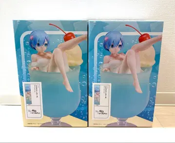 리제로 렘 크림 소다 피규어 라운드 원 한정판 2개 세트