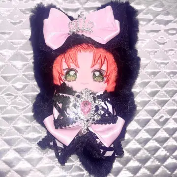 멘헤라 핑크 10cm 인형옷 인형탈 핑크 고양이 지뢰