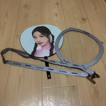 르세라핌 부채 세트 투명 프레임 포함