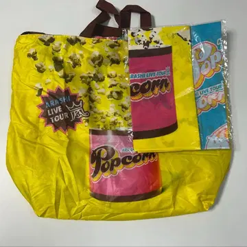 아라시 popcorn 토트백 반다나 미사용 새상품