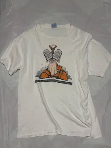 Hanes 천사 디자인 T셔츠 L 사이즈