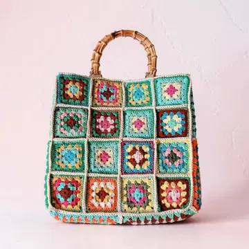 La Milanesa 대나무 핸들 크로셰 백