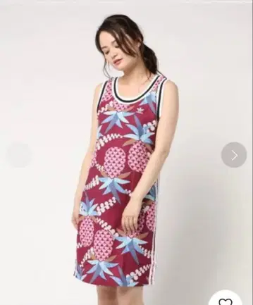 아디다스 오리지널스 팜 탱크 드레스 파인애플 패턴