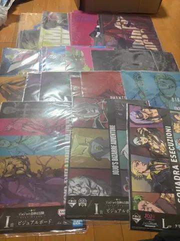 제일복권 죠죠 클리어 포스터 묶음 판매