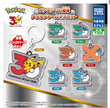 포켓몬 30주년 메탈 참 6종 세미 컴플리트