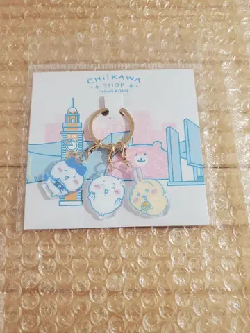 치이카와 샵 홍콩 한정판 아크릴 키링 하치와레 토끼