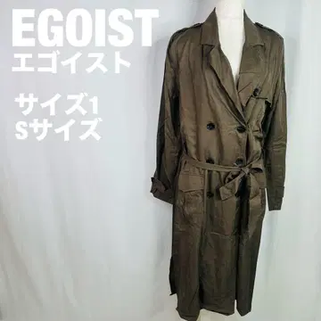 EGOIST 에고이스트 올리브 브라운 트렌치코트 S 사이즈 252