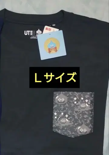 유니클로 드래곤 퀘스트 드퀘 티셔츠 도망친 메탈 메탈 슬라임 L