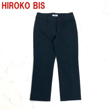 A6598 히로코비스 히로코코시노 슬랙스 캐주얼 팬츠 면 블랙 7