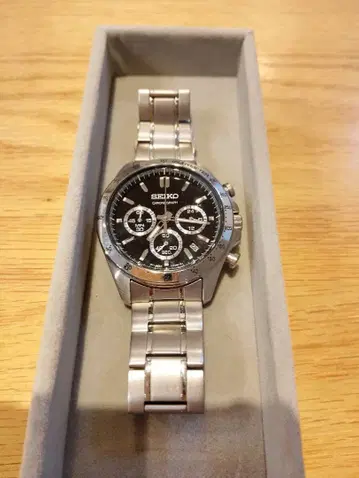 작동품 SEIKO 크로노그래프 손목시계