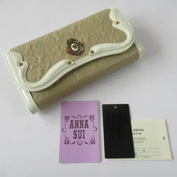 ANNA SUI 안나수이 미사용 골드 세르팡 금속 장지갑 / 가마구치