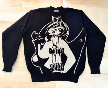 HYSTERIC GLAMOUR 기타 걸 니트 스웨터 블랙