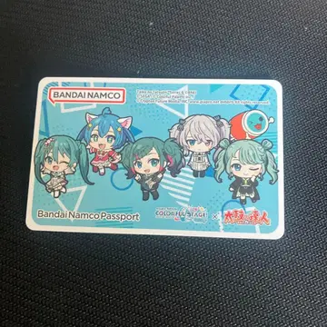 새상품 하츠네 미쿠 프로세카 바나패스포트 태고의 달인 콜라보 파랑