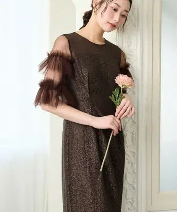 튤 티어드 쓰리 레이스 타이트 파티 드레스 결혼식 AIMER