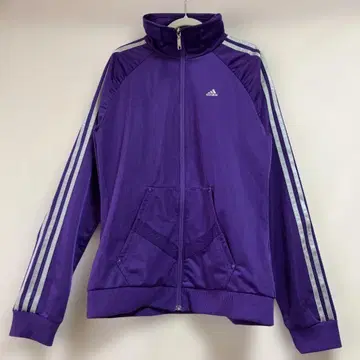adidas 아디다스 저지 집업 자켓 보라색 여성용 L