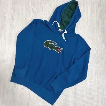 LACOSTE 라코스테 후드 맨투맨 블루