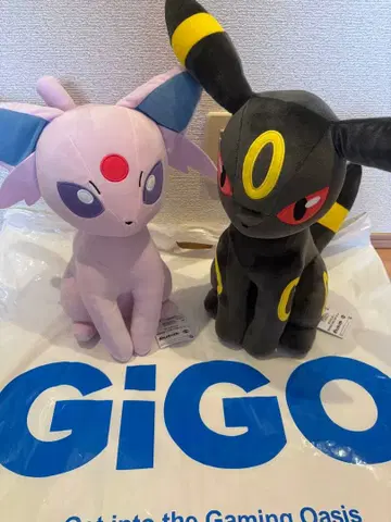 메챠모후굿토 봉제 인형 에브이&블래키 세트