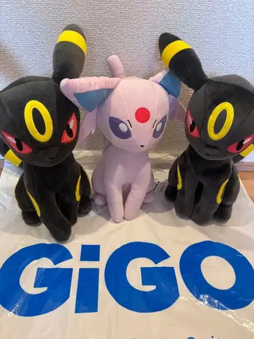 메챠모후굿토 봉제 인형 에브이 & 블래키 2체 세트