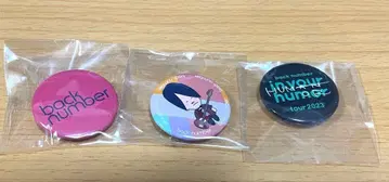 back number 캔뱃지 3개 세트 in your humor 2023