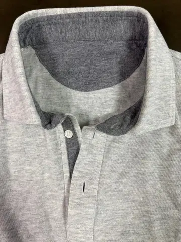 [ 15만 엔 초과 ] 브루넬로쿠치넬리 라이트 그레이 피케 셔츠