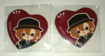 문호 스트레이독스 옷 갈아입기 혜택 캔뱃지 나카하라 츄야 2개 세트