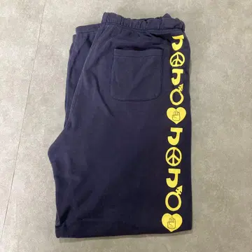 죠죠의 기묘한 모험 조거 팬츠 로고 라인 L 사이즈 네이비