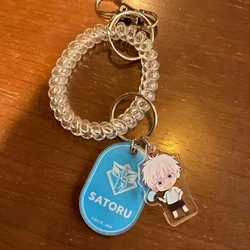 주술회전 고죠 사토루 락커 키 스타일 키링 극락탕 RAKU SPA 카페