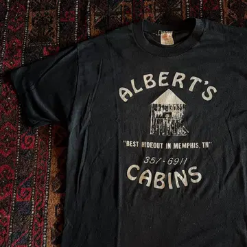 70s Stedman 빈티지 티셔츠 스테드먼 블랙 티