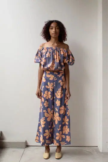 at Dawn.OAHU 아뜨도운오아후 와이드 팬츠 린넨 팬츠 하와이