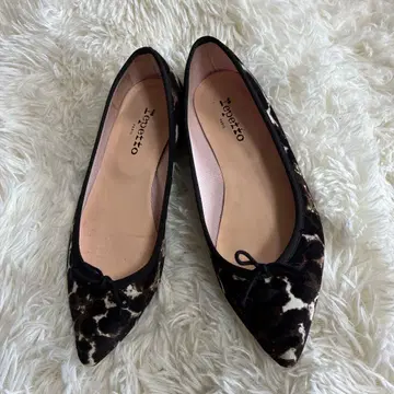 Repetto 레오파드 무늬 플랫슈즈 38 사이즈 23.5~24cm.