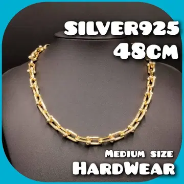 새상품 하드웨어 골드 목걸이 남성용 여성용 체인 실버