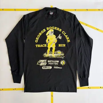 구제 의류 80년대 롱 슬리브 T셔츠 M 블랙