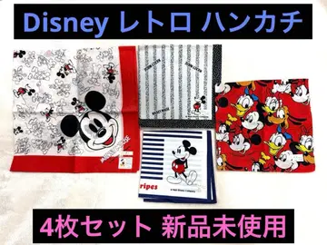 디즈니 Disney 레트로 손수건 새상품 미키 빈티지 90년대