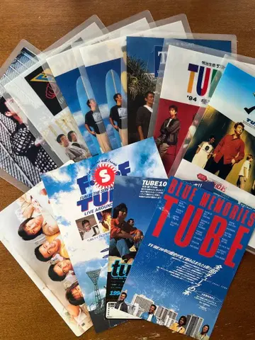 TUBE 클리어 파일 플라이어 책받침 90년대 당시 물건 레어