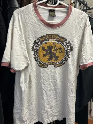 Lucky Brand 링거 셔츠 화이트/버건디
