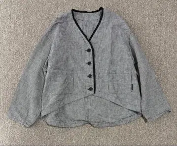 nest Robe [UpcycleLino] 깅엄 모닝 자켓