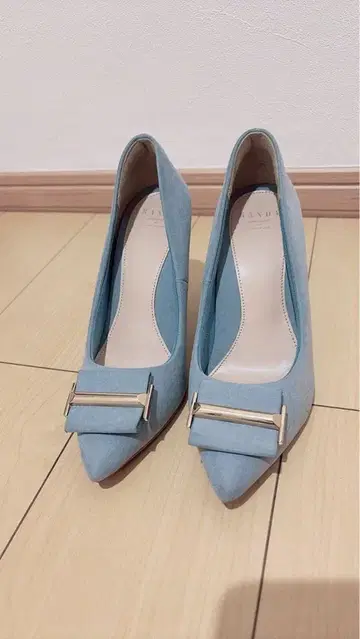 [ RANDA ] 라이트 블루 8cm 힐 스틸레토