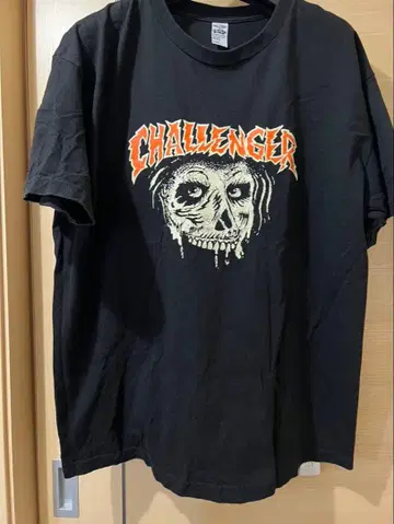 CHALLENGER 스컬 프린트 T셔츠 블랙