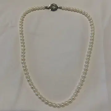 쇼와 레트로 펄 목걸이 약 42cm
