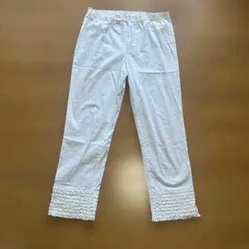 핑크하우스 면 로운 피코 프릴 팬츠