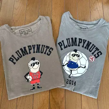 PLUMPYNUTS 플럼피너츠 T셔츠 축구 농구